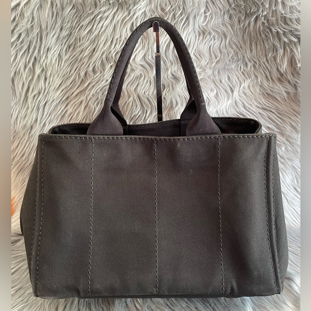 Authentic PRADA Jumbo 2way Canvas Cannapa - Picture 4 of 11